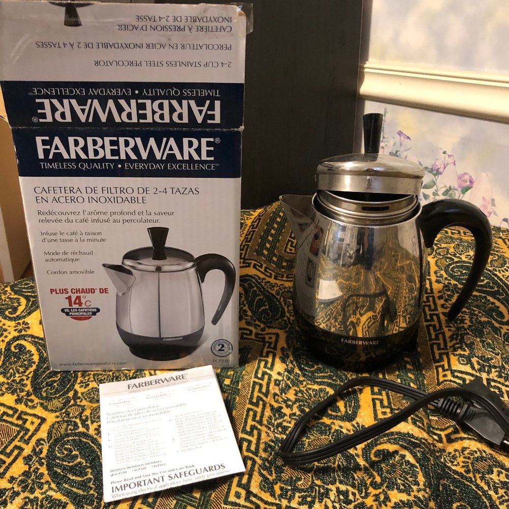 farberware 2-4 cup stainless steel percolator
